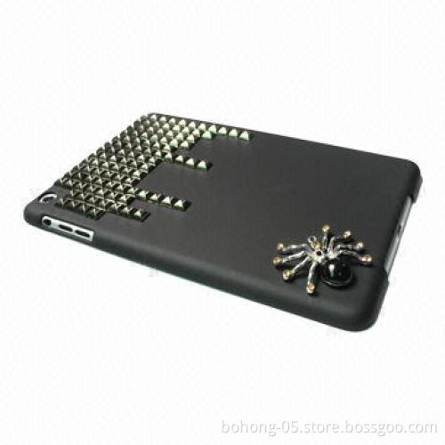 Case for iPad Mini, Made of PC + Metal, Single Bottom Leather with Hardware (the Tetris)